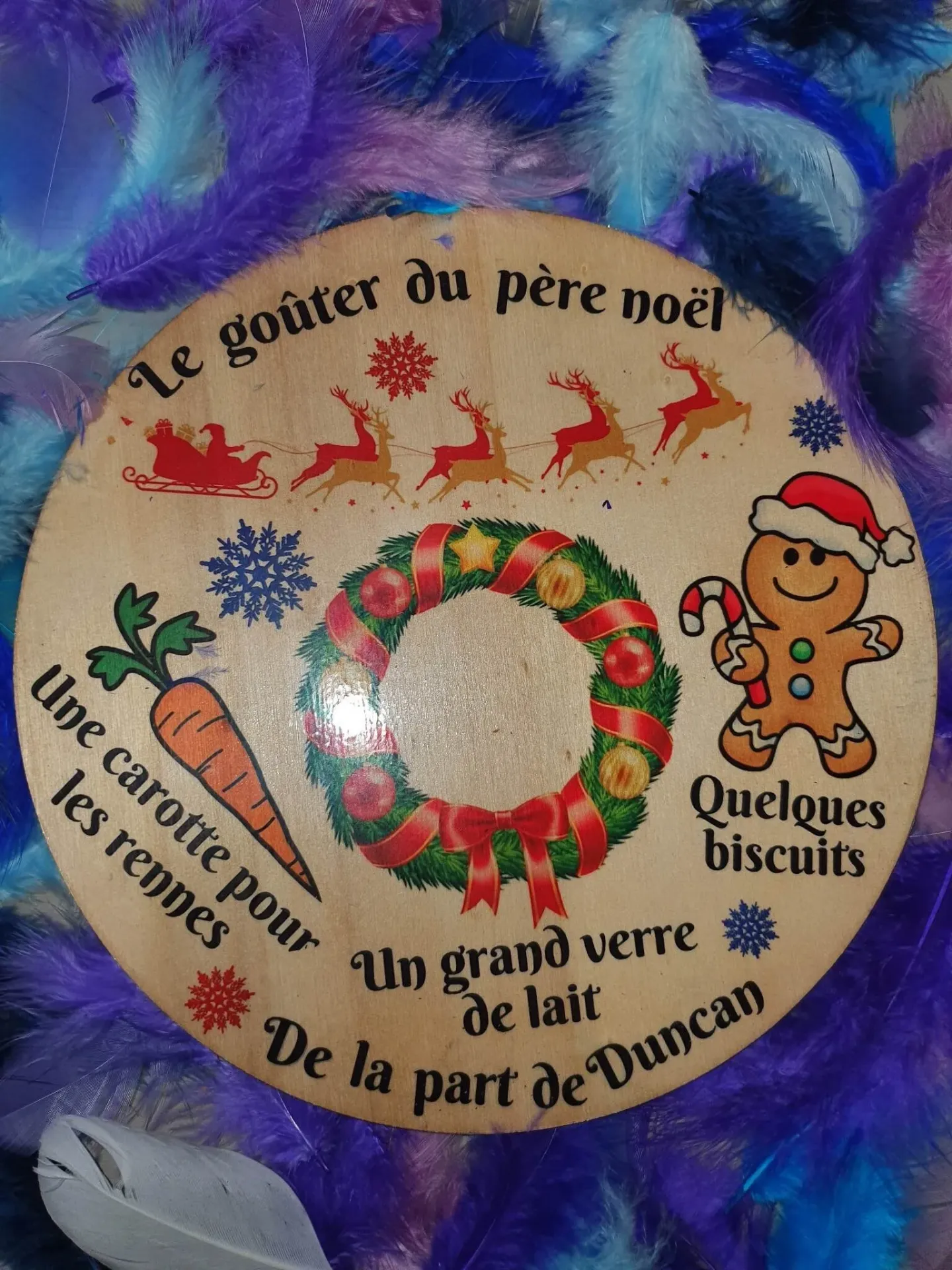 Assiette du père noël