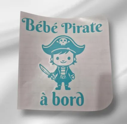 Pirate à bord (noir)