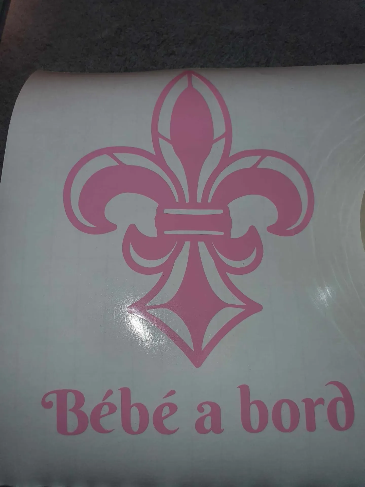 Sticker fleur de lys (noir)