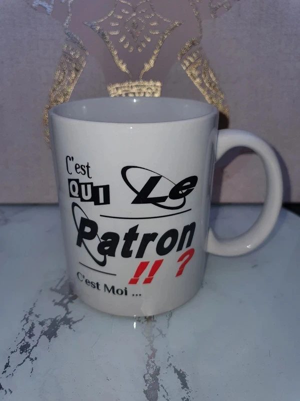 Mug "C'est qui le patron"