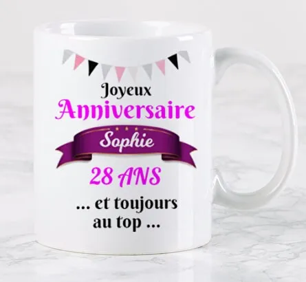 Mug anniversaire