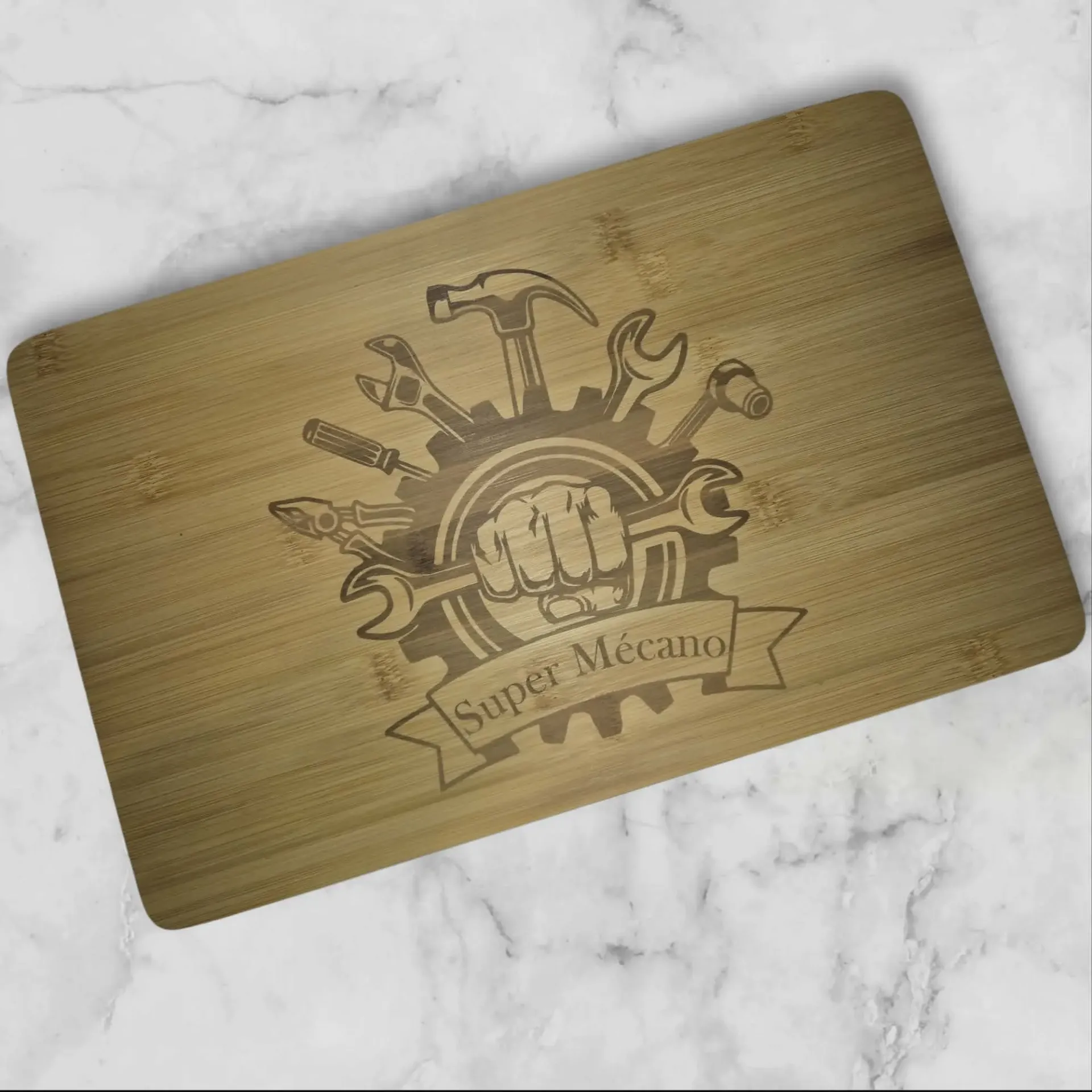 Planche à découper "Super Mécano"