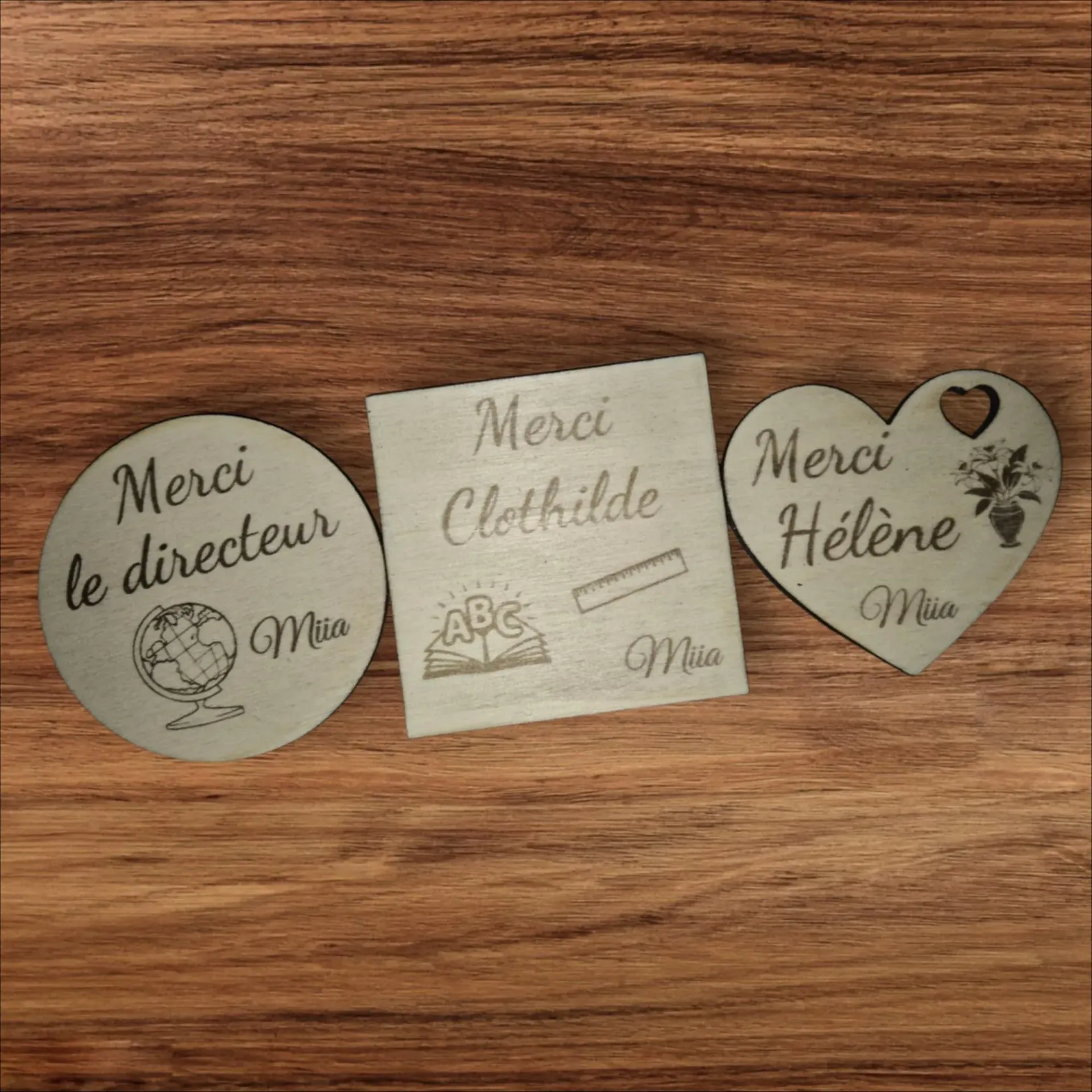 Magnet fin d'année (Carrée)