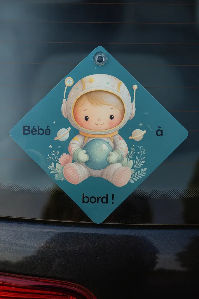Panneau bébé à bord