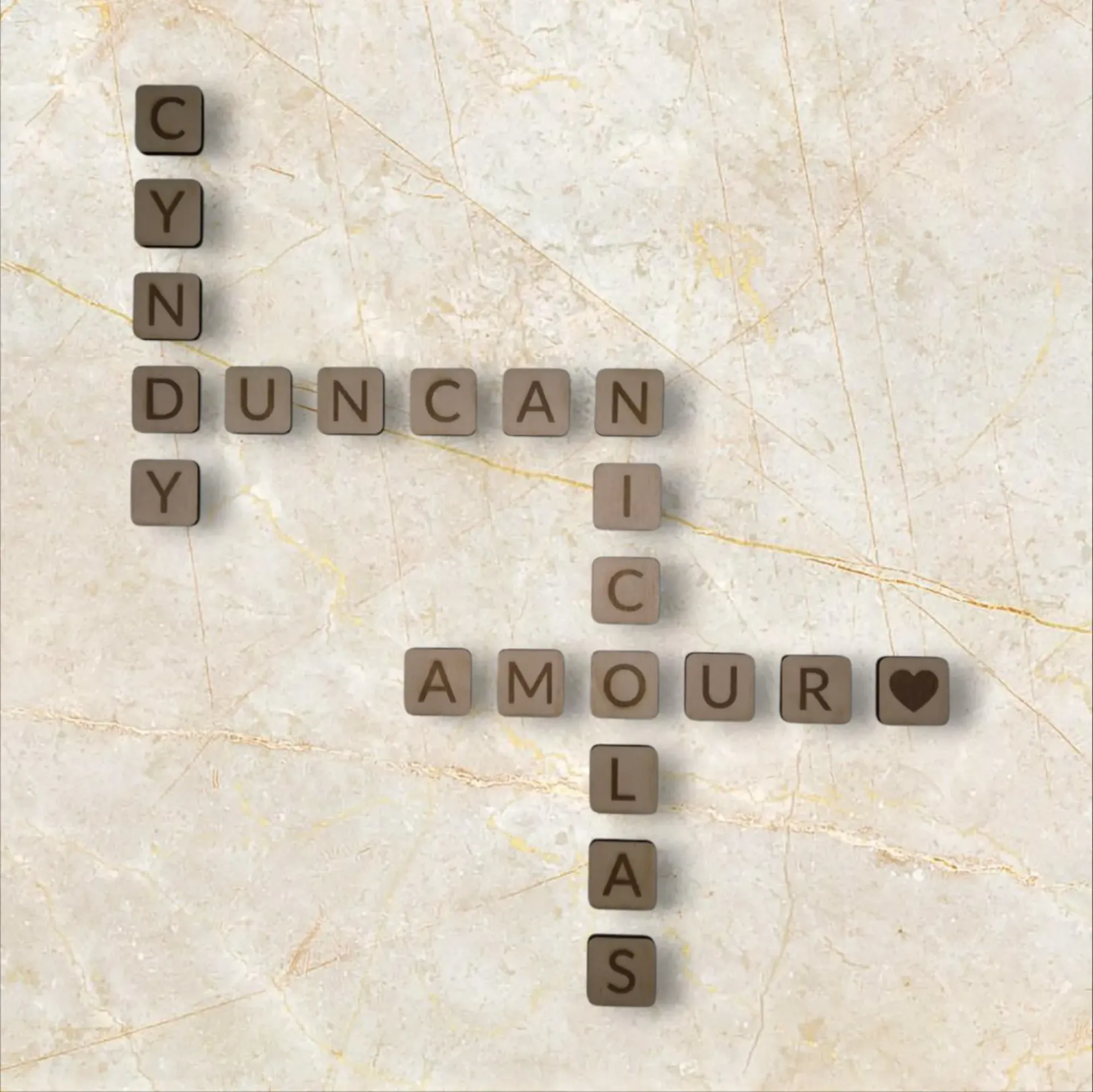 Lettre de scrabble "Moyen format"