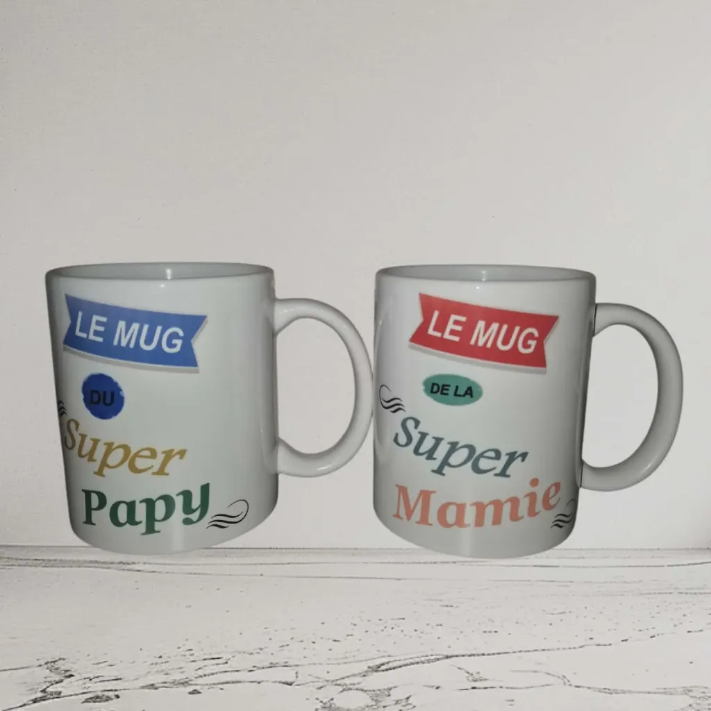Mug DUO "Super Papi/Super Mamie"