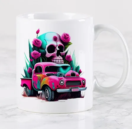 Mug tête de mort pickup