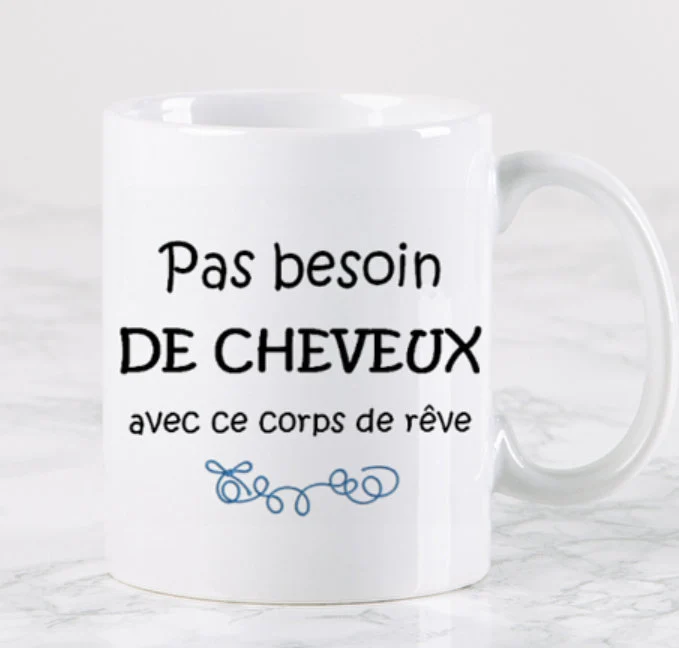 Mug Humour chauve