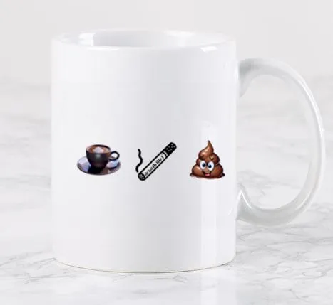 Mug café / clope / caca