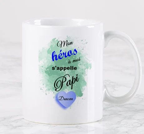 Mug "Mon héros Papi"