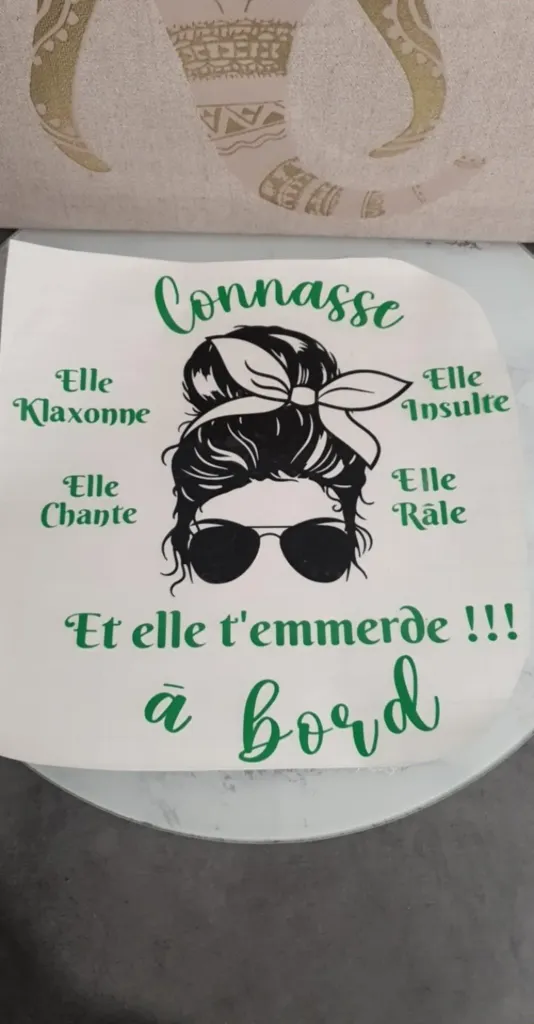 Stickers "Connasse à bord"