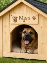 Pancarte pour chien / chat ... personnalisé en pin