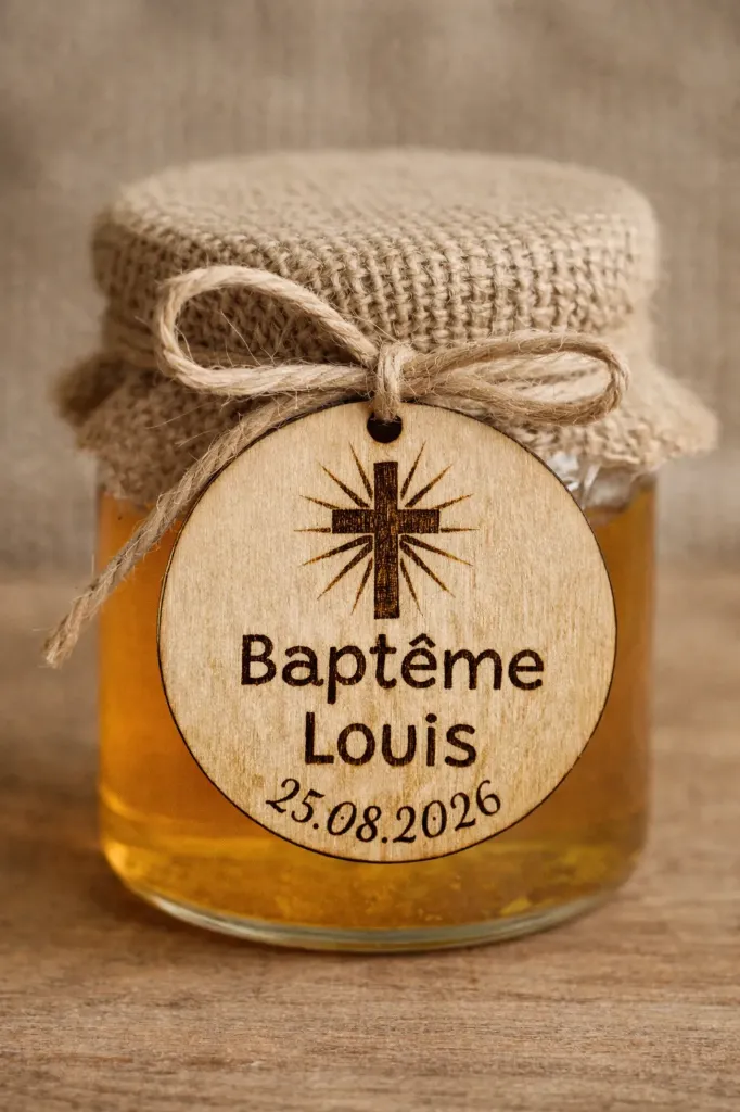 Médaillons / étiquettes en bois personnalisés