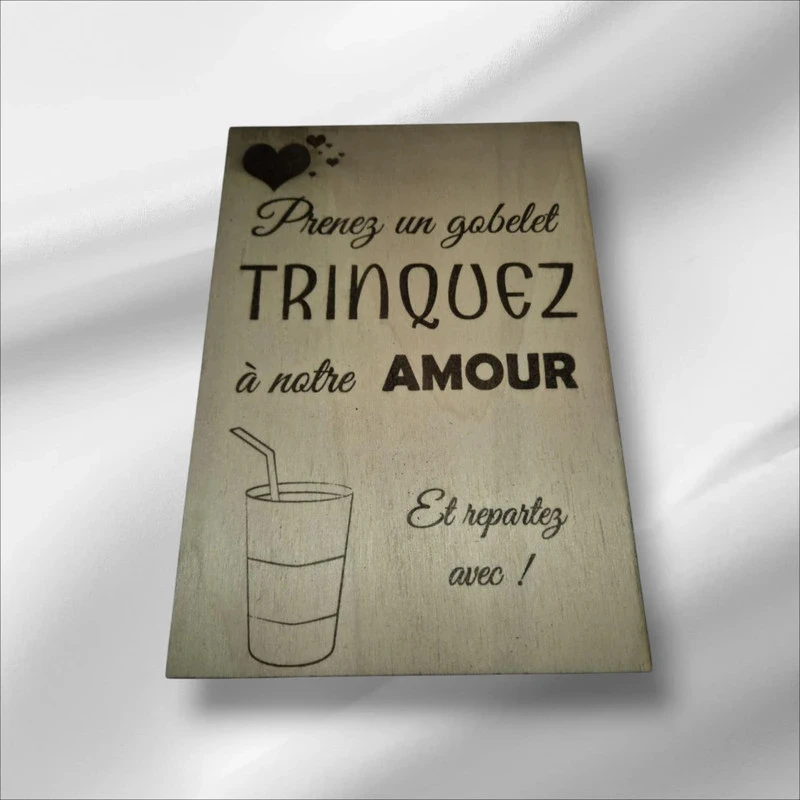 Panneau " Prenez eu gobelet" 