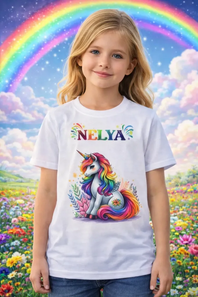 T-shirt enfant personnalisé "Licorne"