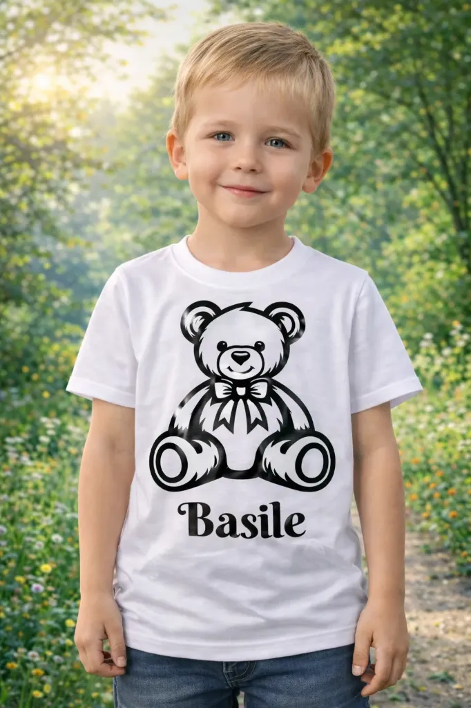 T-shirt "Ourson" personnalisé (6 mois)