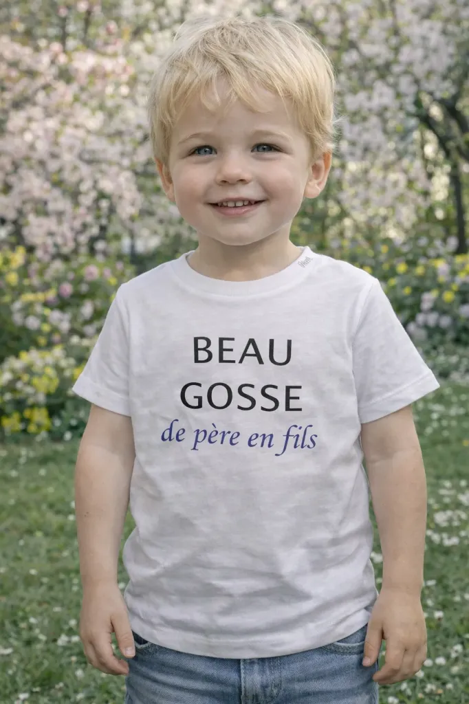 T-shirt "Beau gosse de père en fils"