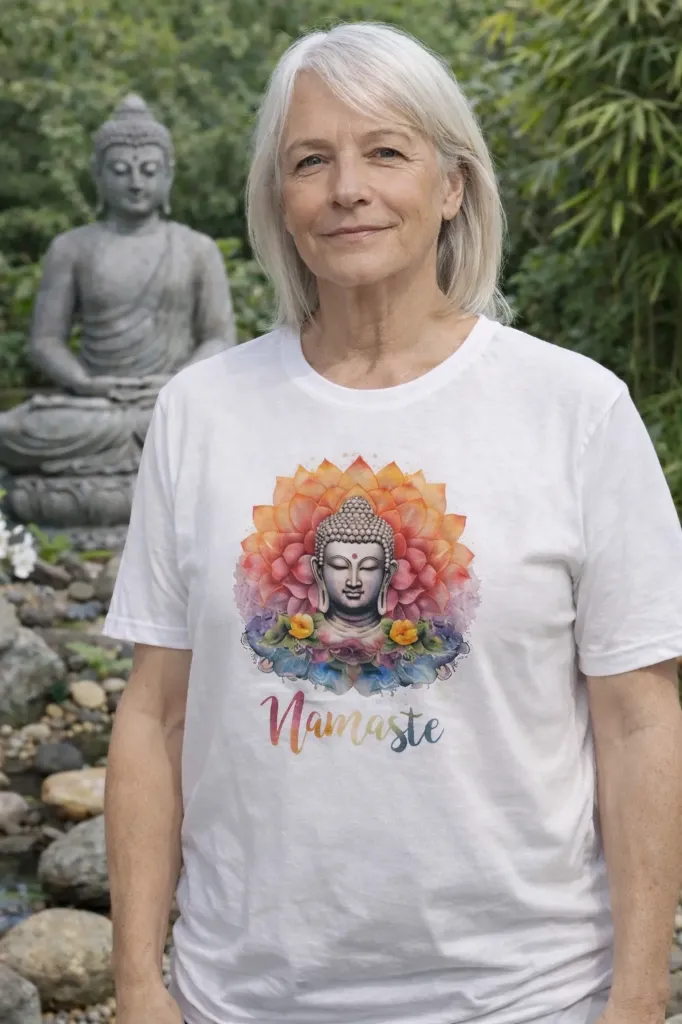 T-shirt Bouddha Namaste" (S)