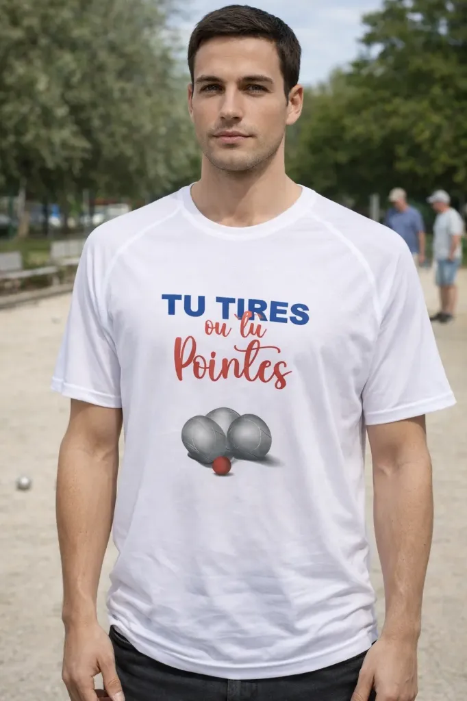 T-shirt "Tu tires ou tu pointes"