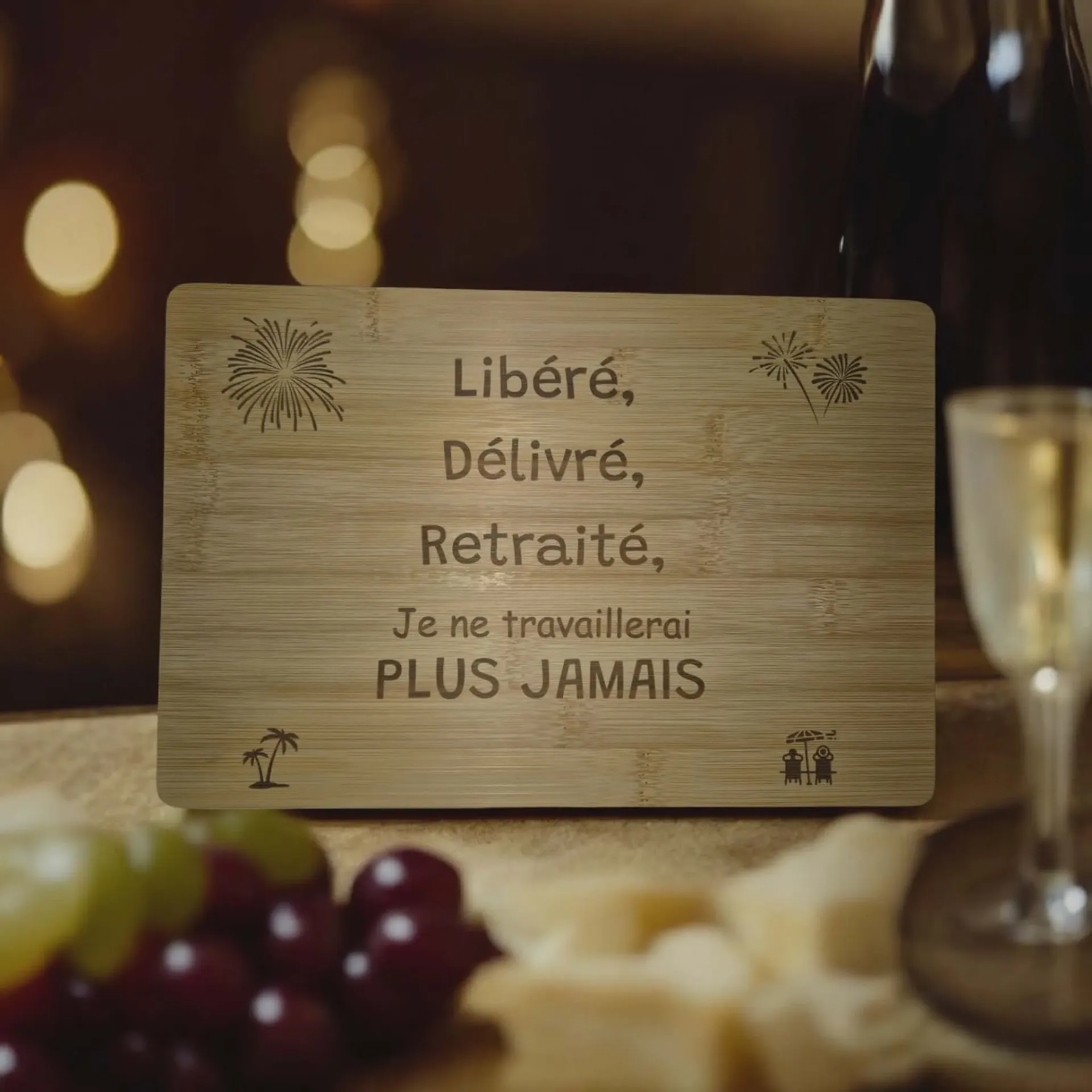 Planche à découper retraite.