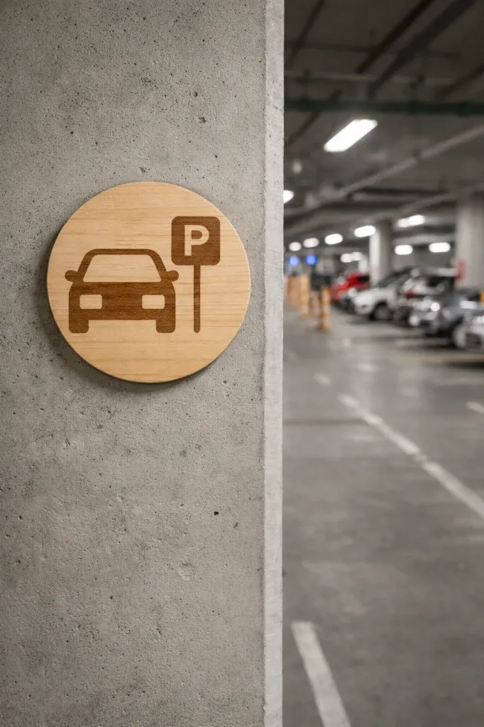 Pictogramme / Enseigne Murale en Bois – Parking