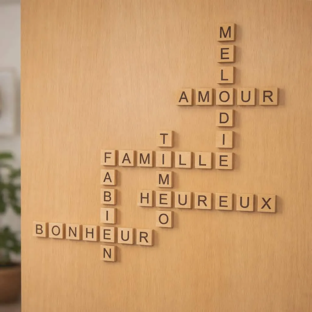 Lettre Scrabble en bois personnalisée