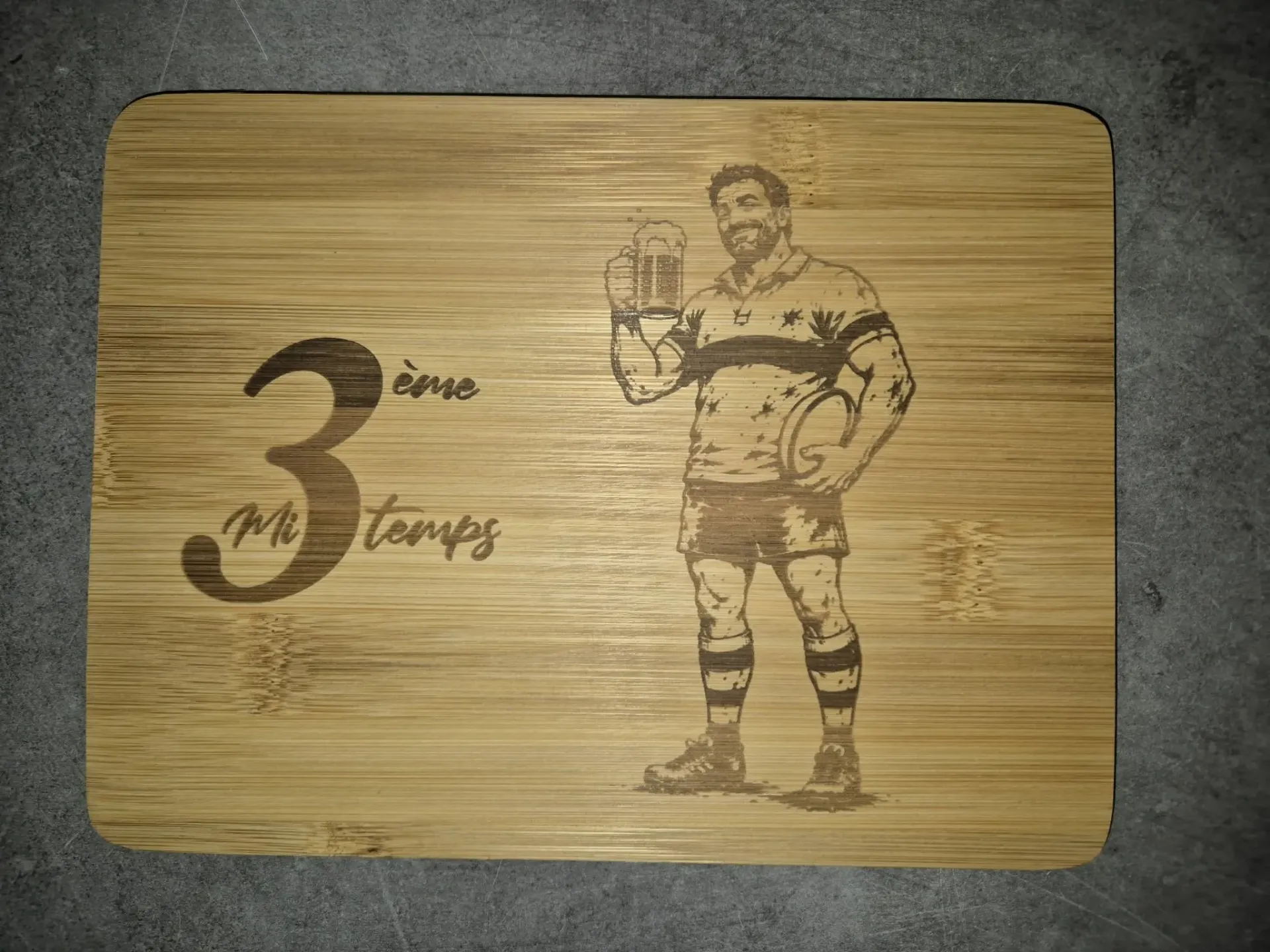 Planche à Découper Rugby – « 3ème Mi-Temps »