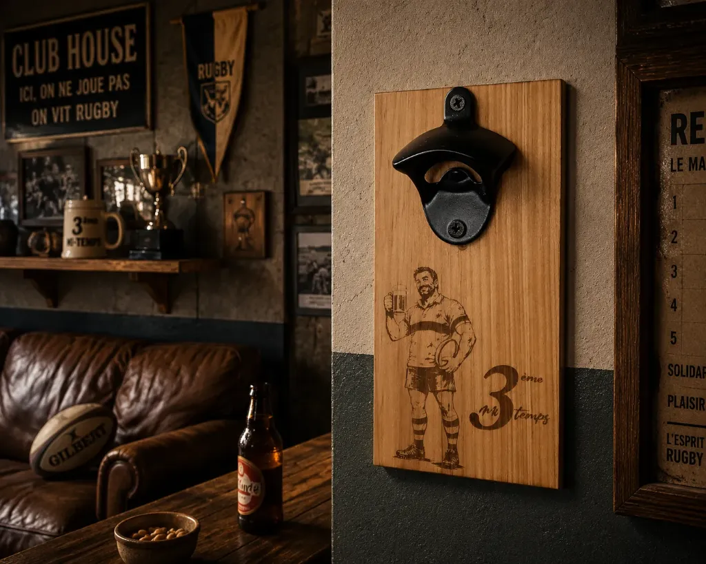 Décapsuleur mural Rugby personnalisé