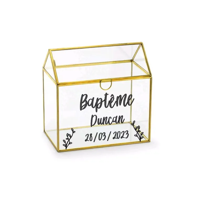 Sticker urne personnalisable – Mariage, Baptême, Anniversaire
