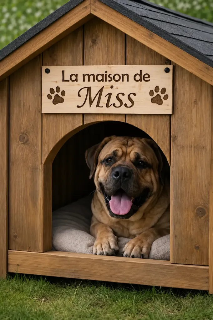 Pancarte pour chien / chat ... personnalisé en pin