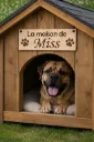 Pancarte pour chien / chat ... personnalisé en pin
