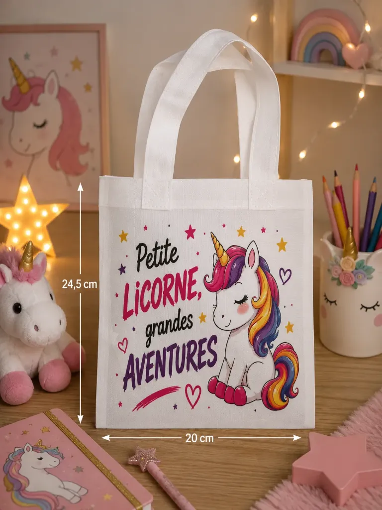 Petit sac de rangement Licorne