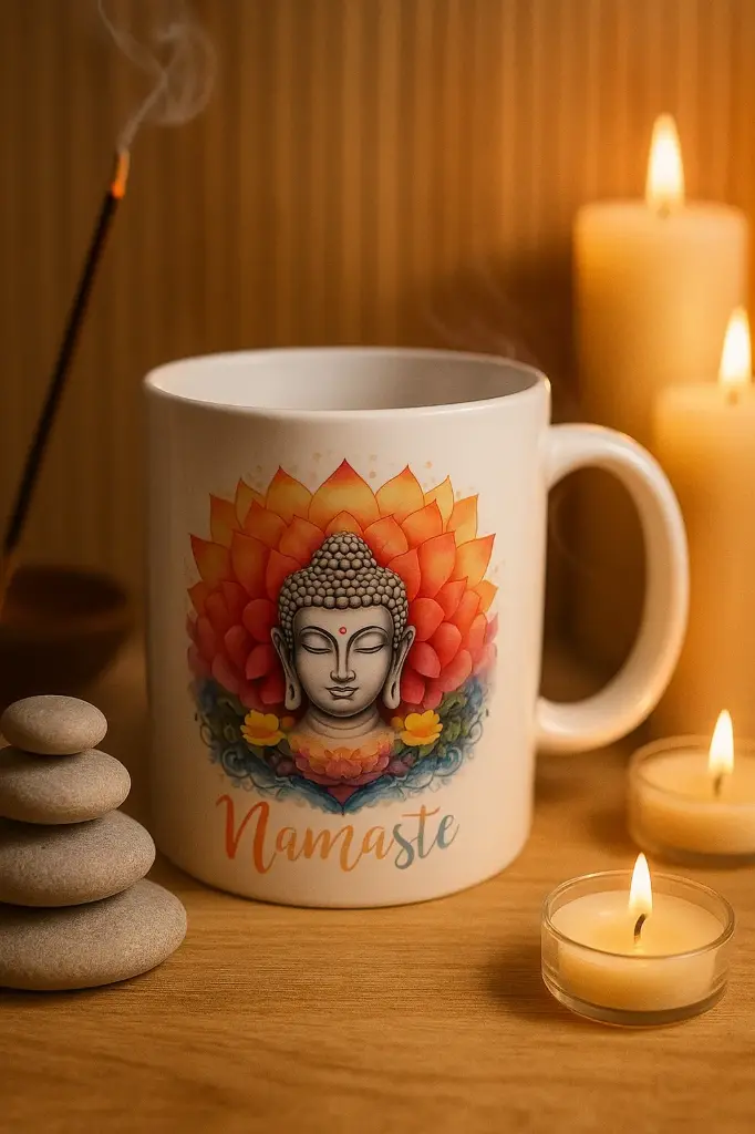 Mug bouddha namaste