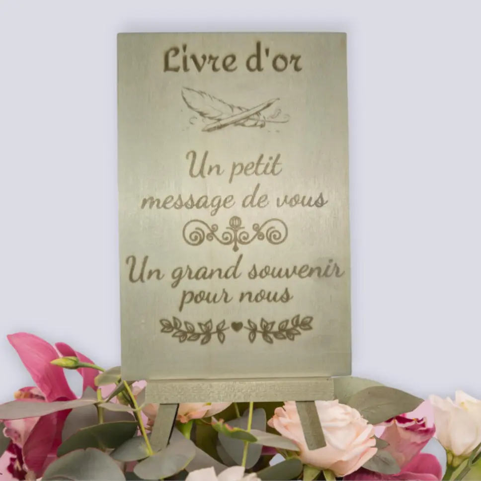 Pancarte " Livre d'or" (​)