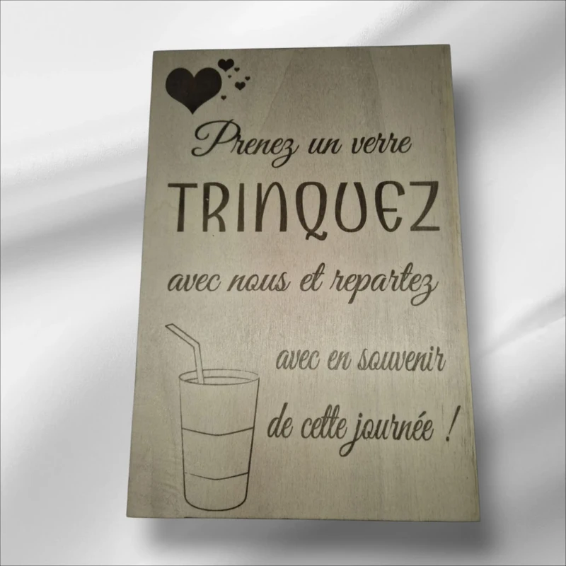 Panneau " Prenez eu verre"