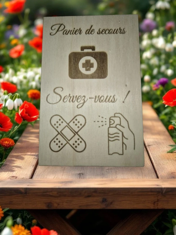 Panneau " Panier de secours"