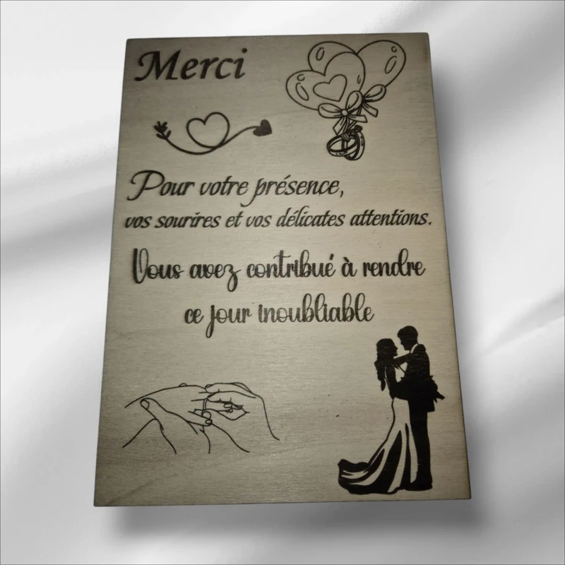 Panneau "Merci pour votre présence" (​)