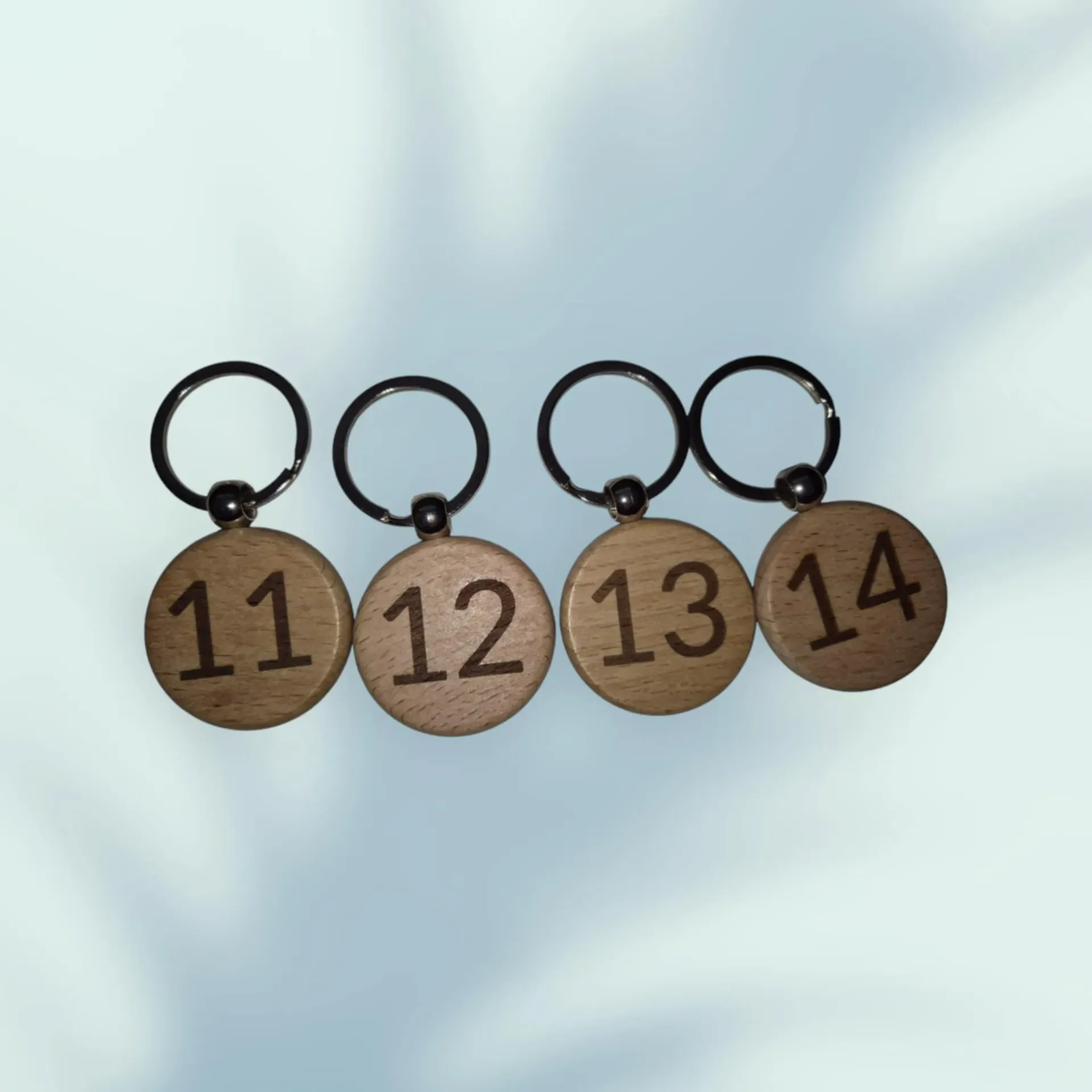 Porte clé bois rond